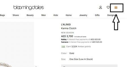 Bloomingdales View Cart
