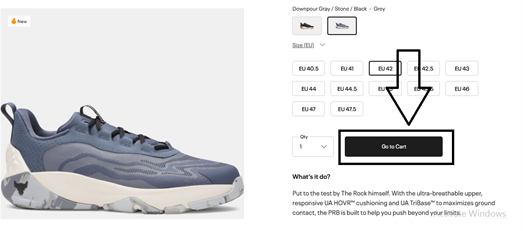 Under Armour online shopping