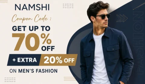 Namshi Coupon Code for Men's Fashion.