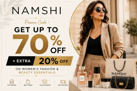 Namshi Women's Fashion Sale Upto 90% Off.