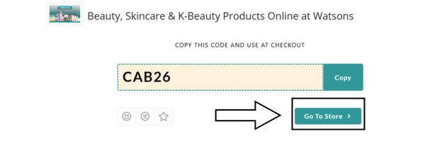Watsons promo code CAB26