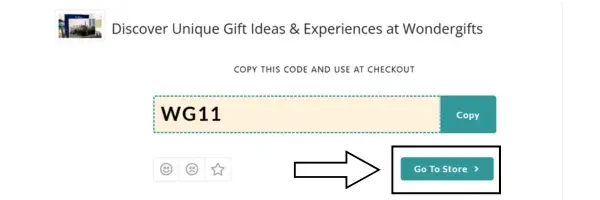 Wondergifts promo code WG11